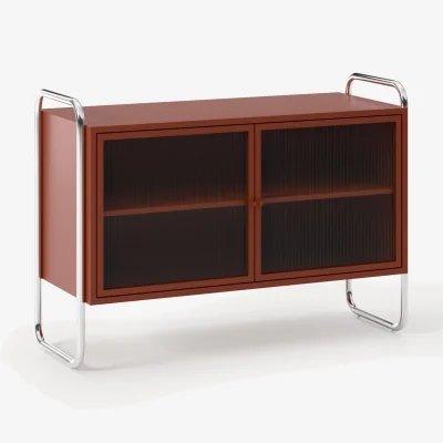Westwing Metal Sideboard Robyn with Glass Front