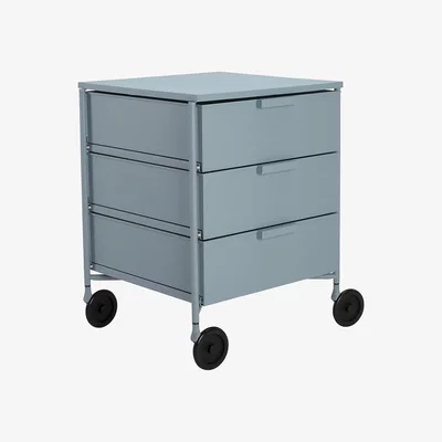 Amara Kartell - Mobil Mat 3 Drawer Wheels - Pale Blue