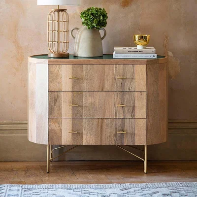 Atkin & Thyme Jade Marble Chest of Drawers