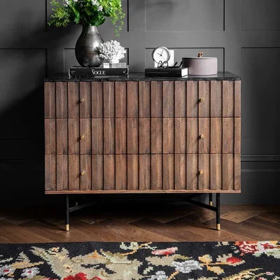 Atkin & Thyme Berkeley Marble Chest of Drawers