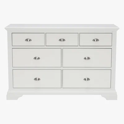 Barker and Stonehouse Carrington 3+4 Drawer Chest, White