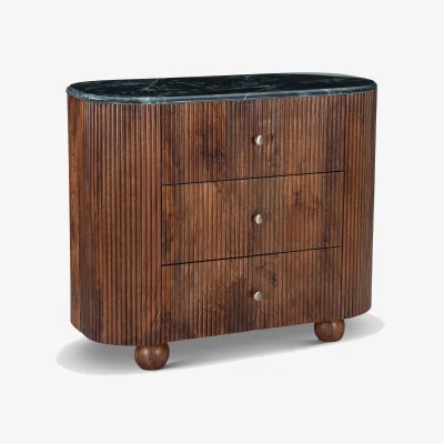 Barker and Stonehouse Tigris 3 Drawer Chest of Drawers, Mango Wood | Barker & Stonehouse