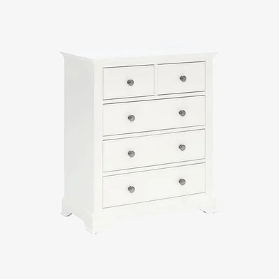 Barker and Stonehouse Sarzay 2 Over 3 Chest, White Oak Wood | Barker & Stonehouse