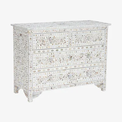 Barker and Stonehouse Clipper Chest Of Drawers, White Wood | Barker & Stonehouse