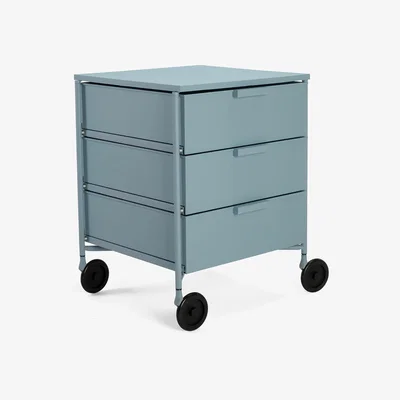 Barker and Stonehouse Kartell Mobil Mat Chest of Drawers, Blue | Barker & Stonehouse
