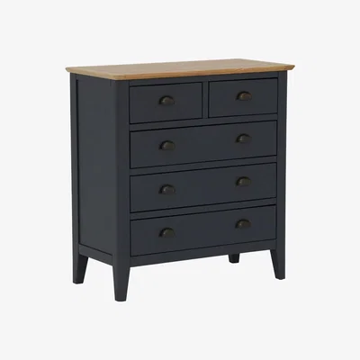 Barker and Stonehouse Ives 2 Over 3 Chest, Blue Oak Wood | Barker & Stonehouse