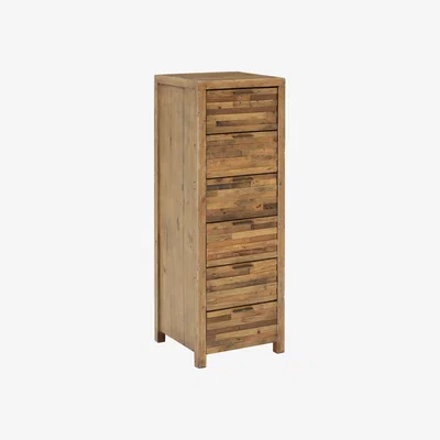 Barker and Stonehouse Charlie Reclaimed Wood 6 Drawer Lingerie Tallboy Dresser | Barker & Stonehouse