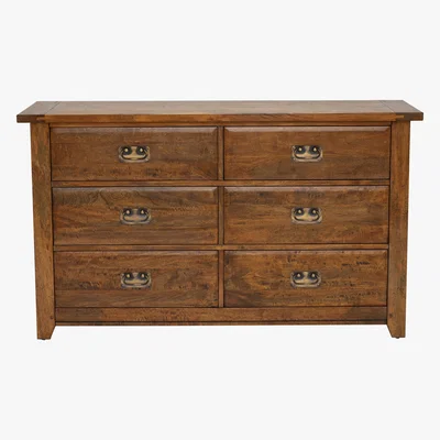 Barker and Stonehouse New Frontier Mango Wood 6 Drawer Chest