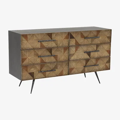 Barker and Stonehouse Valle 6 Drawer Chest Oak Wood | Barker & Stonehouse