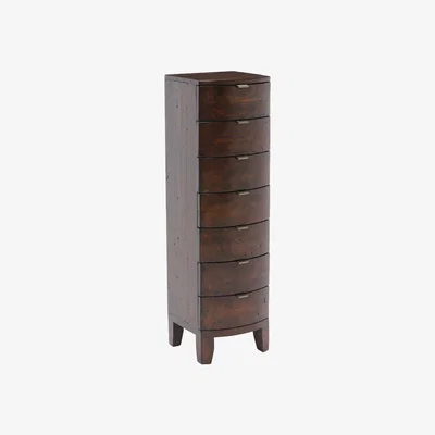 Barker and Stonehouse Navajos Reclaimed Wood 7 Drawer Tallboy, Chestnut