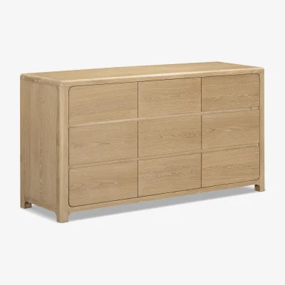 Barker and Stonehouse Hadrian 9 Drawer Dresser, Neutral Oak | Barker & Stonehouse