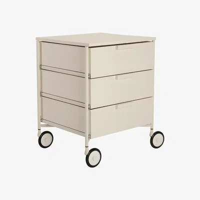 Barker and Stonehouse Kartell Mobil Mat Chest of Drawers, White | Barker & Stonehouse