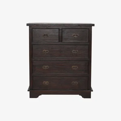 Barker and Stonehouse Sumatra 5 Drawer Chest, Dark Wood