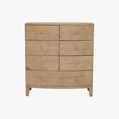 Barker and Stonehouse Lewes Reclaimed Wood 7 Drawer Chest, Wheat