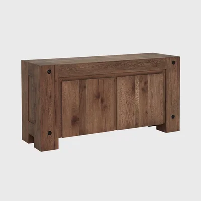 Barker and Stonehouse Pure Furniture Salem 2 Door Dresser, Brown | Barker & Stonehouse