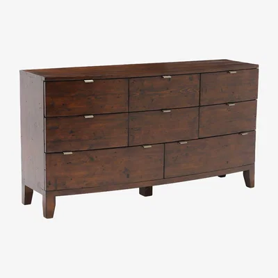 Barker and Stonehouse Navajos Reclaimed Wood 8 Drawer Dresser, Chestnut