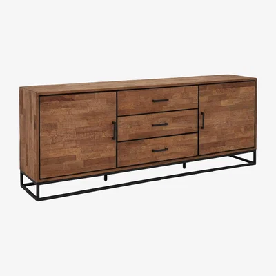 Barker and Stonehouse Borneo 2 Door Dresser, Brown | Barker & Stonehouse