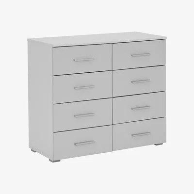 Barker and Stonehouse Moritz 8 Drawer Chest, Grey | Barker & Stonehouse