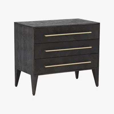Barker and Stonehouse Onyx 3 Drawer Chest