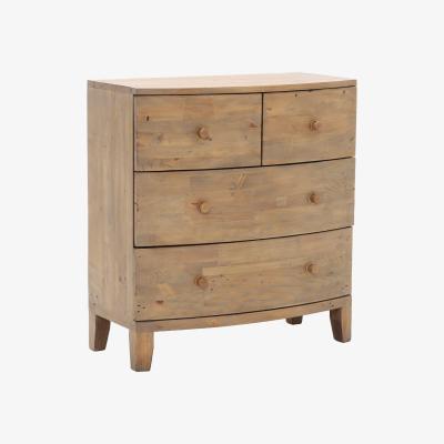 Barker and Stonehouse Lewes Reclaimed Wood 4 Drawer Chest, Wheat