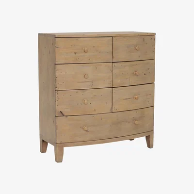 Barker and Stonehouse Lewes Reclaimed Wood 7 Drawer Chest, Wheat