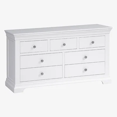 The Cotswold Company Chantilly Warm White 3 over 4 Drawer Chest