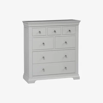 The Cotswold Company Chantilly Pebble Grey 7 Drawer Chest