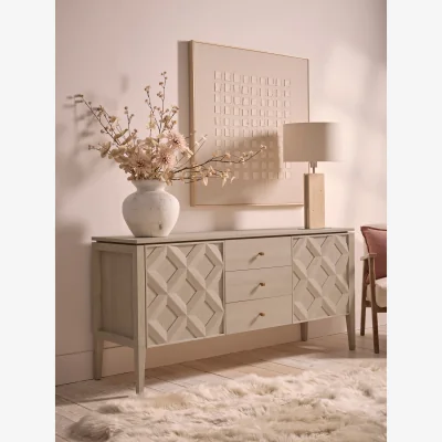 Cox and Cox Oak Diamond Chest Of Drawers