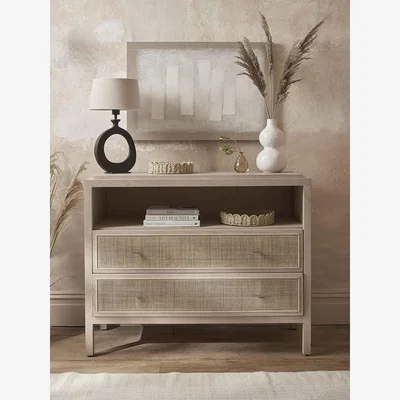 Cox and Cox Wicker Chest Of Drawers