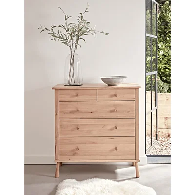 Cox and Cox Bergen Oak Chest Of Drawers - Natural