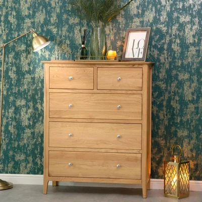 Chiltern Oak Furniture Bergen Oak Jumbo 2 Over 3 Chest