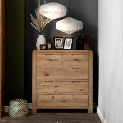 Chiltern Oak Furniture Oslo Chunky Oak 2 Over 3 Chest