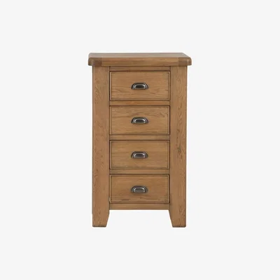 Chiltern Oak Furniture Wessex Smoked Oak 4 Drawer Chest