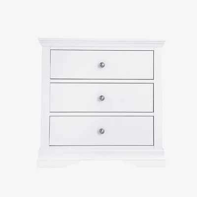 Chiltern Oak Furniture Florence White Painted 3 Drawer Chest