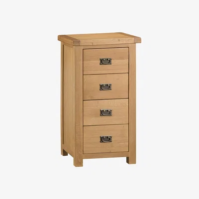 Chiltern Oak Furniture Winchester Oak 4 Drawer Tallboy