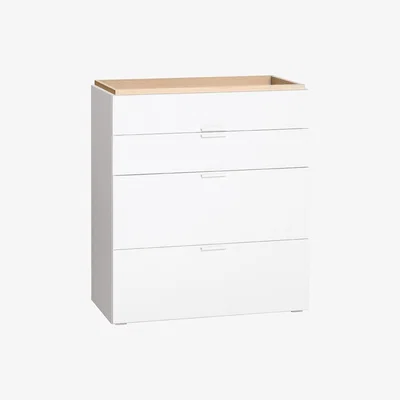 Cuckooland Vox 4 You Chest of Drawers in White & Oak Effect