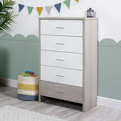 Cuckooland Ickle Bubba Pembrey Tall Chest of Drawers - Ash Grey