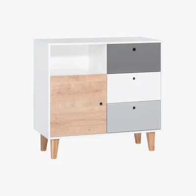 Cuckooland Vox Concept Chest of Drawers in Grey & Oak Effect