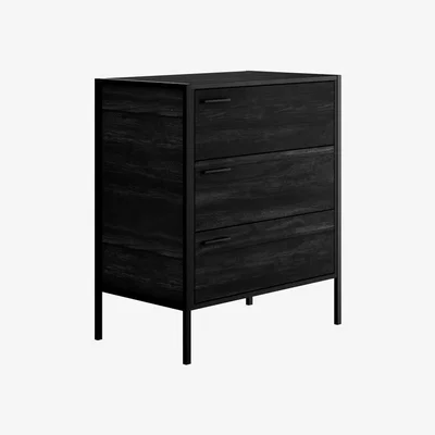 Cuckooland LPD Hoxton Black 3 Drawer Chest