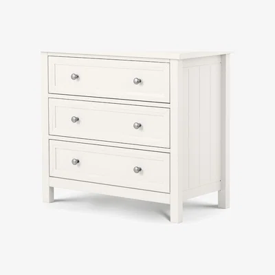 Cuckooland Julian Bowen Maine 3 Drawer Chest - Surf White