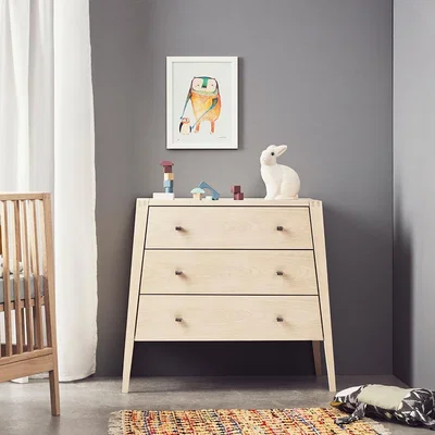 Cuckooland Leander Linea 3 Drawer Dresser in Oak