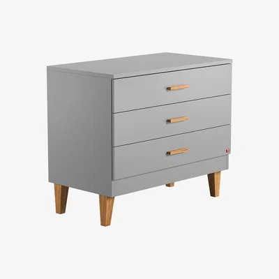 Cuckooland Vox Lounge Chest of Drawers in Light Grey & Oak