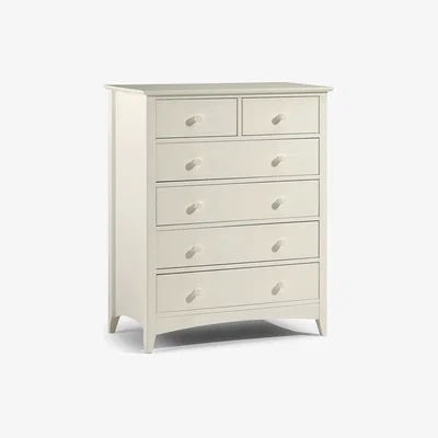 Cuckooland Julian Bowen Cameo 4+2 Chest of Drawers in Stone White