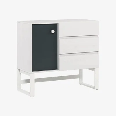 Cuckooland Vox Nest 3 Drawer & Cupboard Unit in Larch Effect & Graphite