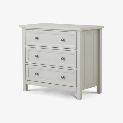 Cuckooland Julian Bowen Maine 3 Drawer Chest - Dove Grey