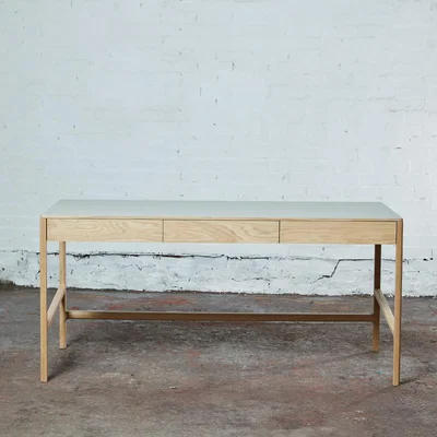 The Conran Shop Ex-Display Domus 3-Drawer Desk in Pebble & Oak