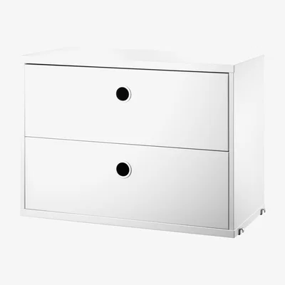The Conran Shop Cabinet With Drawers in White By String Furniture