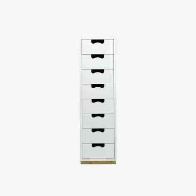 The Conran Shop Snow J8 Storage Unit in Birch & 15 White