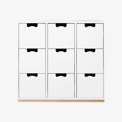 The Conran Shop Snow B3 Storage Unit Birch Base 49 Char Grey