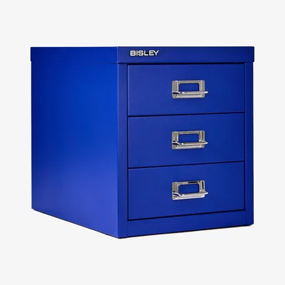 The Conran Shop Exclusive 3-Drawer MultiDrawer in Conran Blue By Bisley